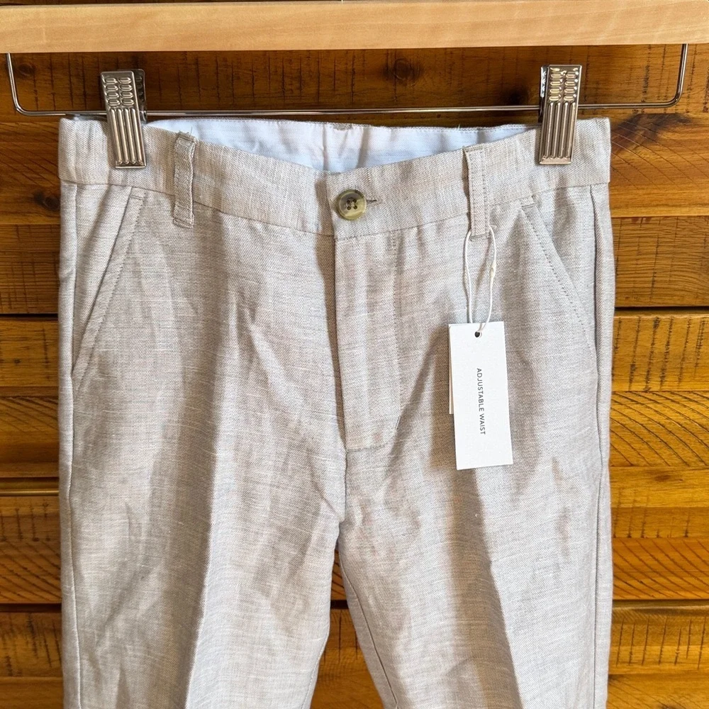 NWT Janie & Jack Boy’s Special Occasion Linen Blend Pant